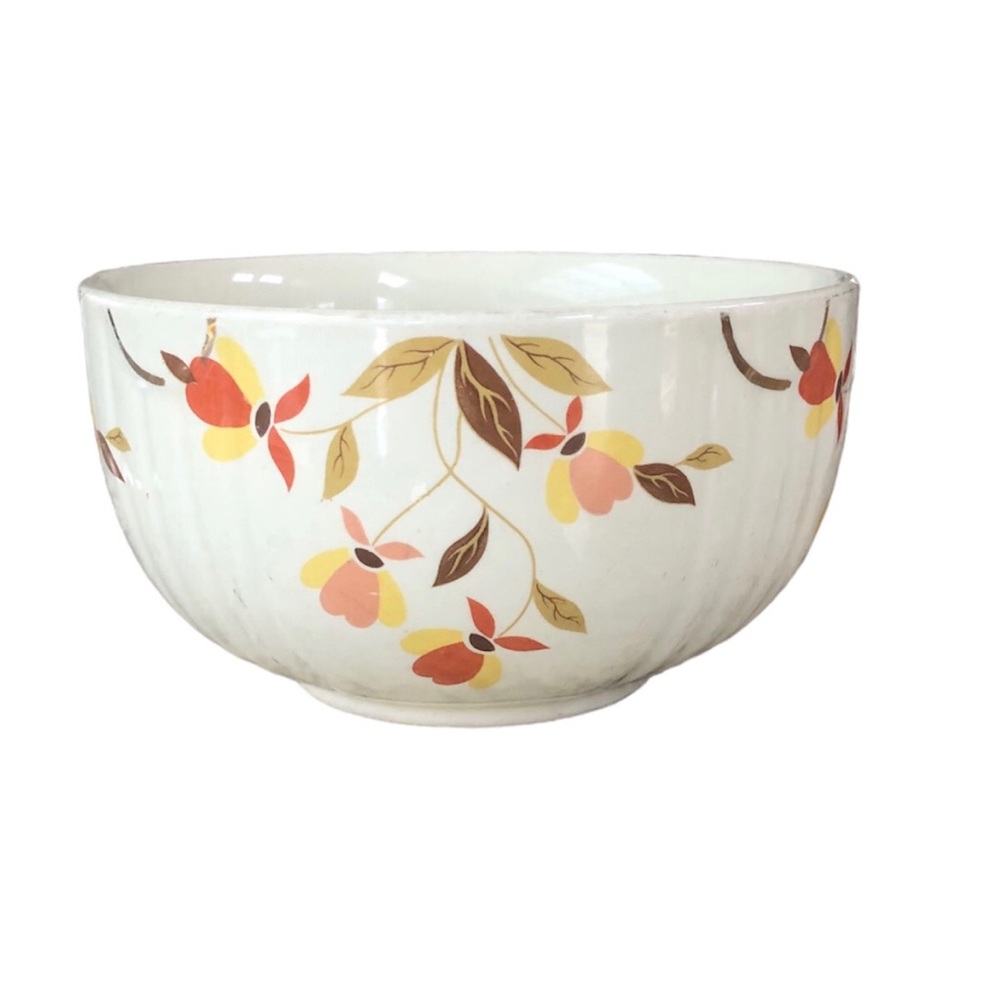 Hall’s Superior Quality Kitchenware Jewel Tea  Autumn Leaf Serving Bowl Vintage